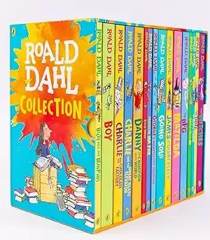 The Roald Dahl Boxset Collection: 16 Fantastic Stories (Charlie and Chocolate Factory, Matilda, BFG, The Twits, and more!)